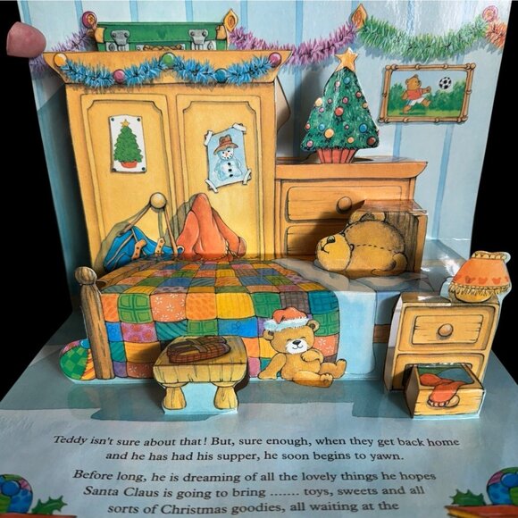 Lot of 2 Children's Christmas pot-up Books Teddy's First Christmas - Picture 13 of 13